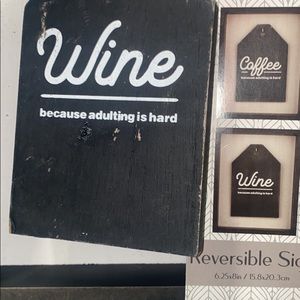 Reversible wooden sign…beautiful piece of art!!!